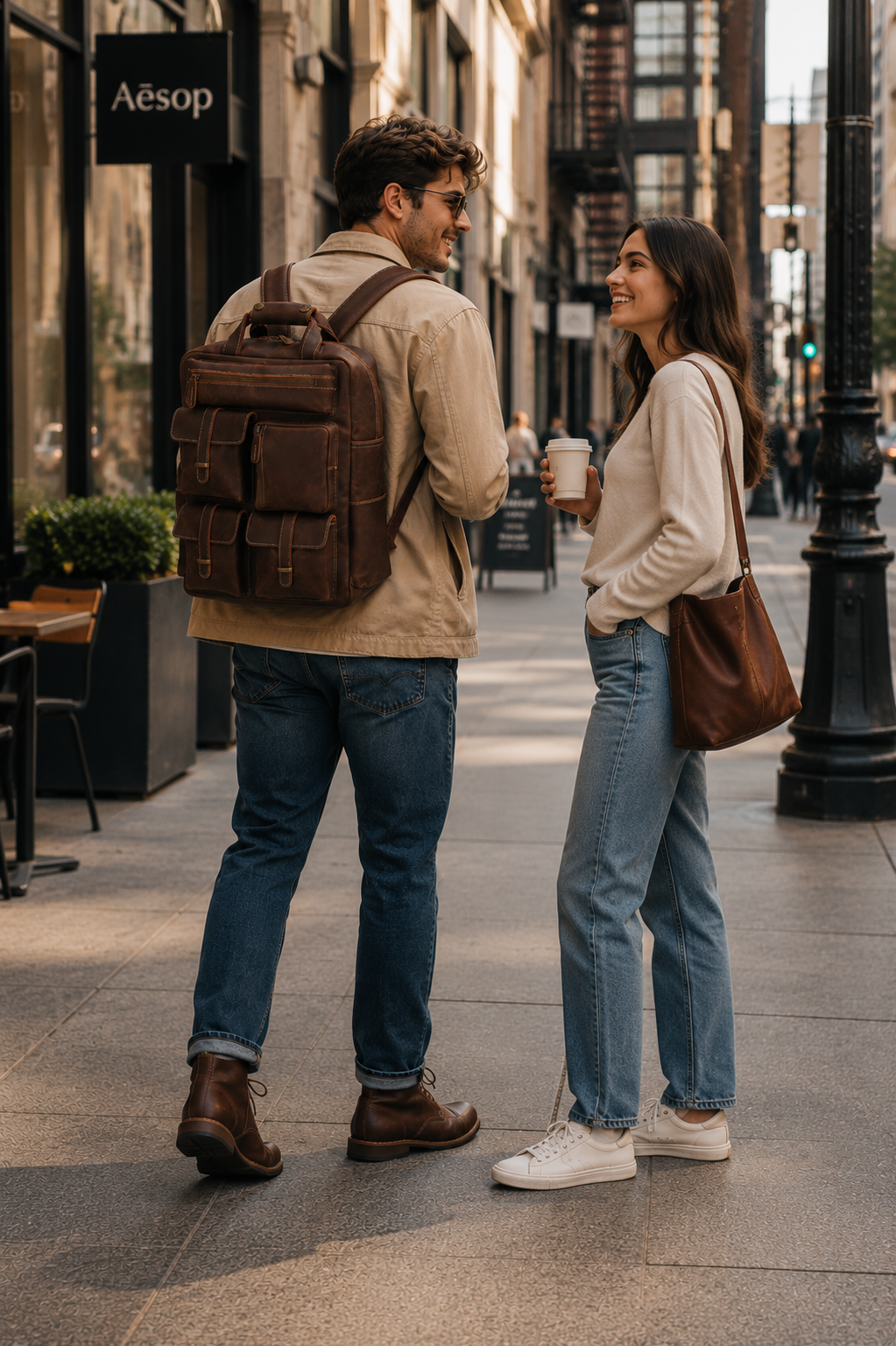 HeritagePro Crazy Horse Leather Laptop Backpack | Chacor