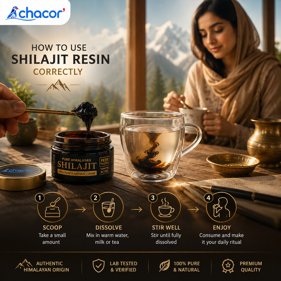 How to Use Shilajit Resin Correctly