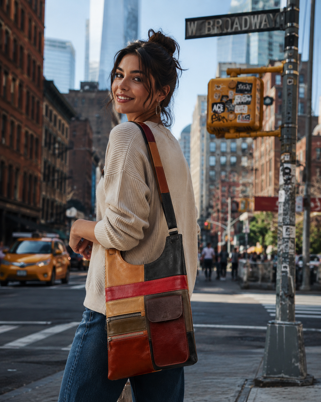 Premium Genuine Sheep Leather Crossbody Conductor Bag | Chacor