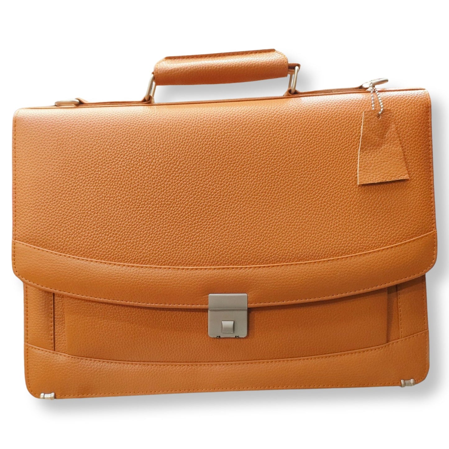 Premium Genuine Leather Executive Laptop & Office Bag (4 Compartments)