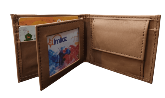 Handmade Genuine Leather Dollar Wallet (Small) – Custom Logo Available