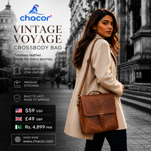 Vintage Voyage Crossbody Bag – Genuine Crazy Horse Leather